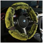 Capa de Volante em Pelúcia com Brilhantes – Capa de Inverno para Volante de Carro - Image 2