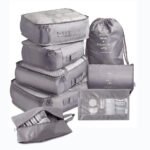 Conjunto de 8 Organizadores de Mala de Viagem – Cubos para Roupa, Roupa Interior e Sapatos - Image 4