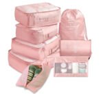 Conjunto de 8 Organizadores de Mala de Viagem – Cubos para Roupa, Roupa Interior e Sapatos - Image 5