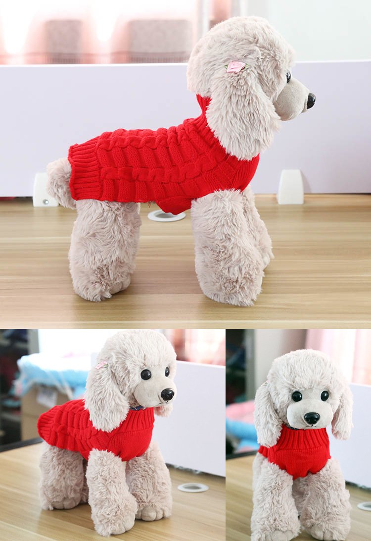 Camisola de Malha para Cão – Roupa de Inverno para Animais de Estimação