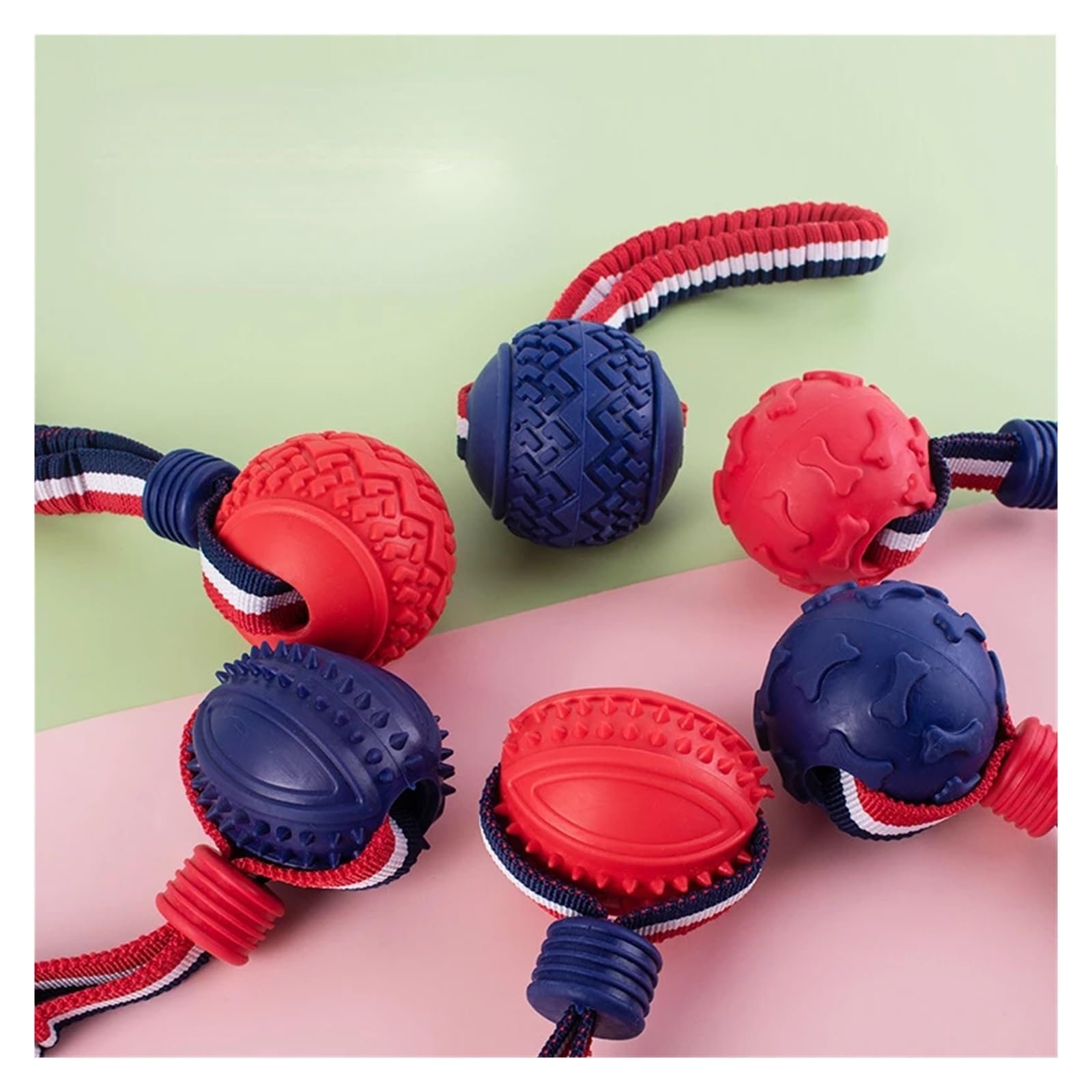 Bola Interativa com Corda para Cão – Brinquedo de Morder e Treino