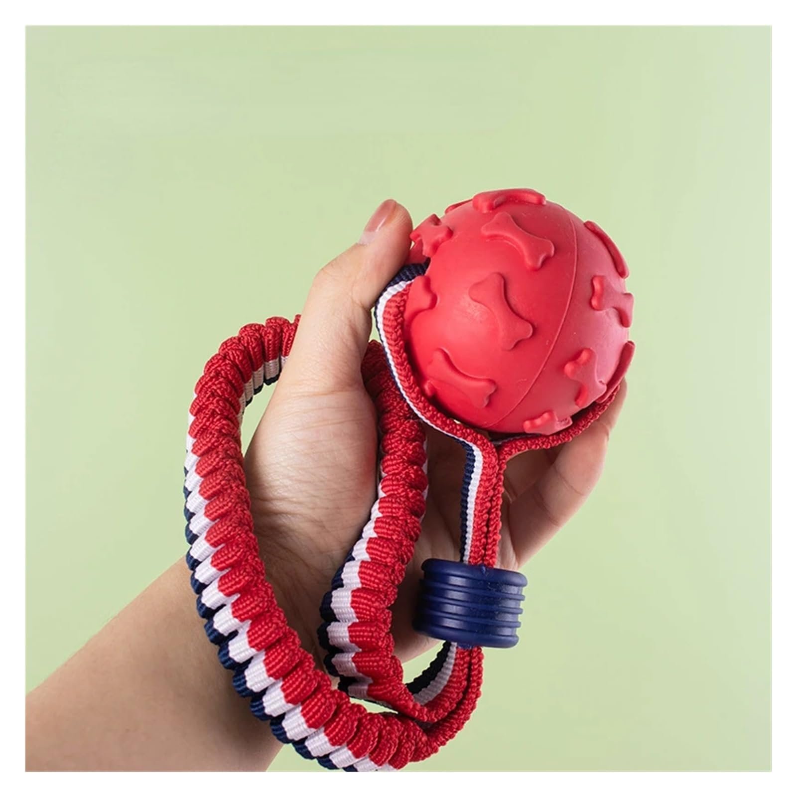 Bola Interativa com Corda para Cão – Brinquedo de Morder e Treino