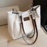Mala Tote Acolchoada com Corrente – Mala de Ombro Feminina Padrão Losango - Image 9