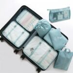 Conjunto de 8 Organizadores de Mala de Viagem – Cubos para Roupa, Roupa Interior e Sapatos - Image 3