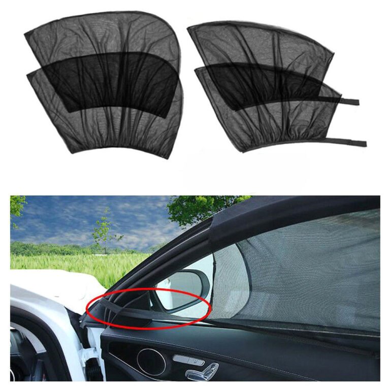 Cortinas de Sol para Janelas do Carro – Rede Anti-UV e Anti-Mosquitos (Frente e Trás)