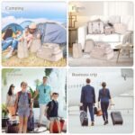 Conjunto de 8 Organizadores de Mala de Viagem – Cubos para Roupa, Roupa Interior e Sapatos - Image 2