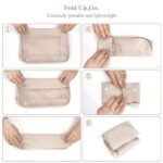Conjunto de 8 Organizadores de Mala de Viagem – Cubos para Roupa, Roupa Interior e Sapatos - Image 10