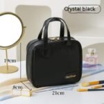 Bolsa de Maquilhagem em Pele PU de Grande Capacidade – Nécessaire de Viagem Concha - Image 5