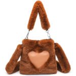 Mala de Mão em Pelo Macio – Mala de Ombro Feminina Outono/Inverno - Image 6