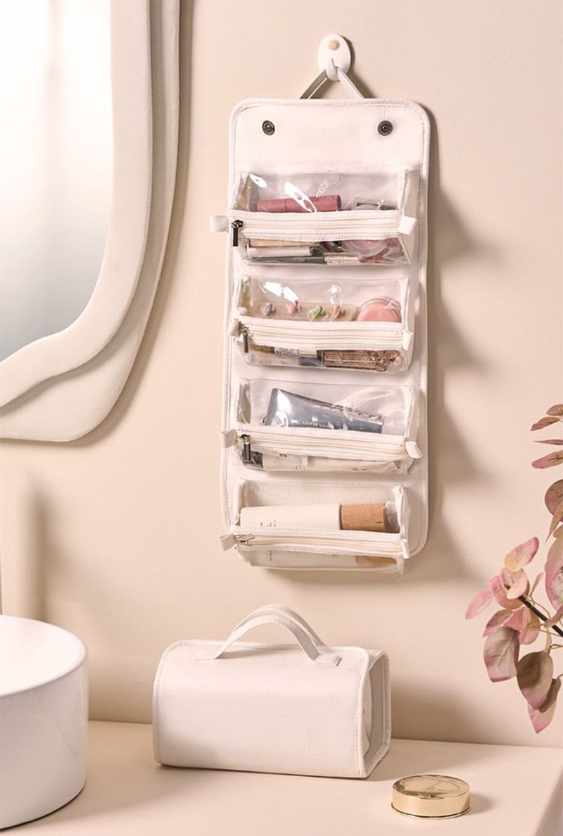 Bolsa de Cosmética Dobrável de Grande Capacidade – Nécessaire de Viagem Impermeável