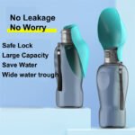 Garrafa de Água Portátil para Cão 800 ml – Bebedouro Dobrável Anti-Derrame para Passeios - Image 9
