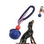 Bola Interativa com Corda para Cão – Brinquedo de Morder e Treino - Image 4