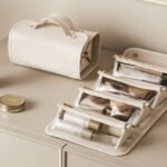 Bolsa de Cosmética Dobrável de Grande Capacidade – Nécessaire de Viagem Impermeável - Image 3