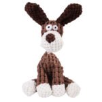 Burro de Peluche com Apito para Cão — Castanho