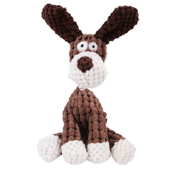 Burro de Peluche com Apito para Cão — Castanho
