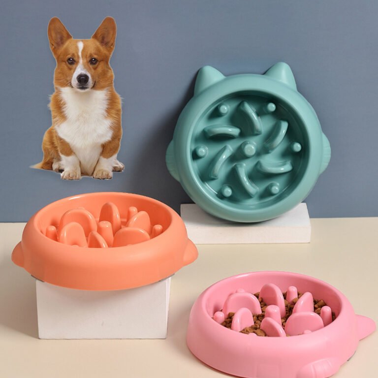 Comedouro Lento para Cão e Gato — Verde