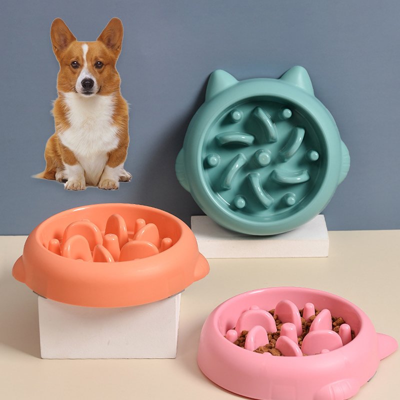 Comedouro Lento para Cão e Gato — Verde