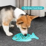 Tapete de Lamber em Silicone para Cão e Gato — Azul