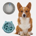 Comedouro Lento para Cão e Gato — Verde